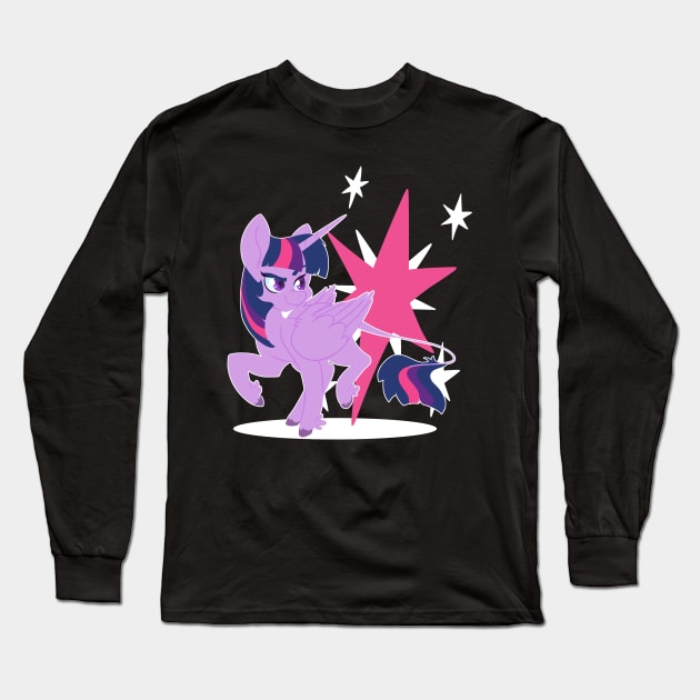 Twilight Sparkle Long Sleeve T-Shirt by InkPotts